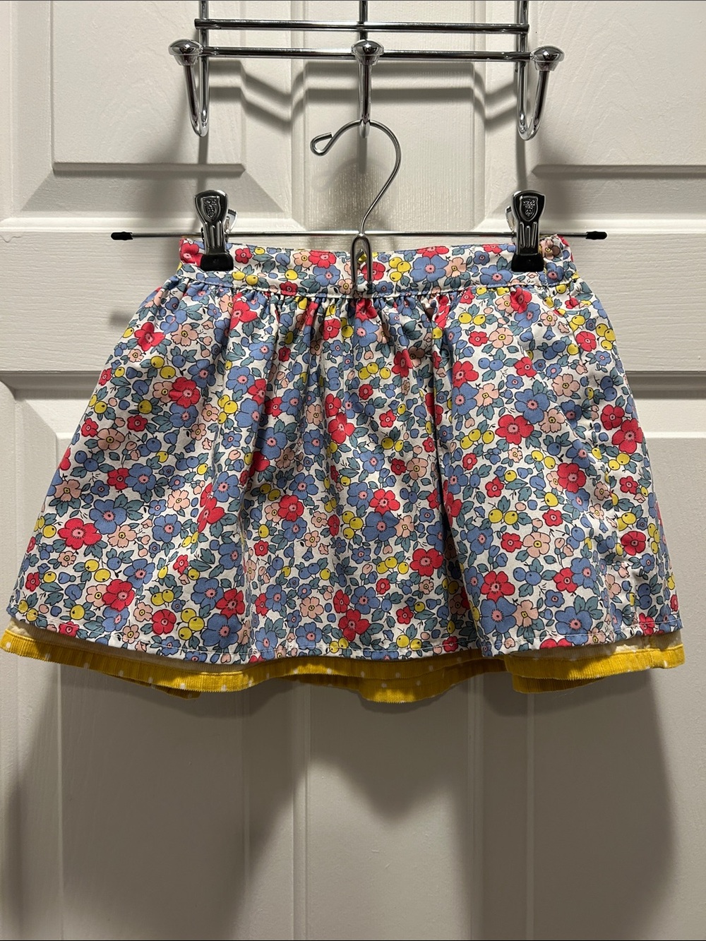 Mini Boden Yellow Fox & Woodland Print Skirt - Picture 10 of 10